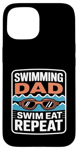 �X�C�~���O �������� Swim Eat Repeat Funny �v�[�� �X�}�z�P�[�X iPhone 15 �p
