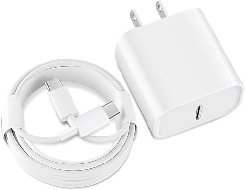 iPad Fast Charger,iPad Charger Fast Charging USB C Wall Chargers Block Plug Type C 6FT USB C to C...