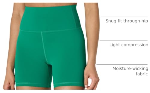 Image of Amazon Essentials Women's Active FormFlex Buttery Soft High Waist 7 inch Yoga Biker Shorts