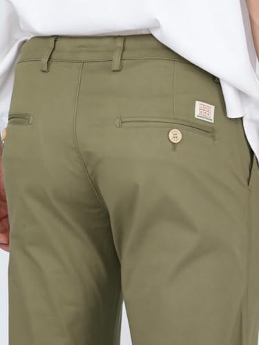 Image of Urbano Fashion Men's Straight Fit Mid Rise Cotton Casual Chinos Trousers Stretch