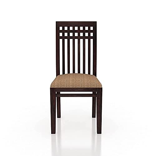 Image of SHRI MINTU'S ART Solid Sheesham Wood Dining Table 6 Seater | Six Seater Dinning Table with 4 Chairs & 1 Bench for Home | Dining Room Sets for Kitchen & Restaurants | Chairs with Cushion | Walnut Brown