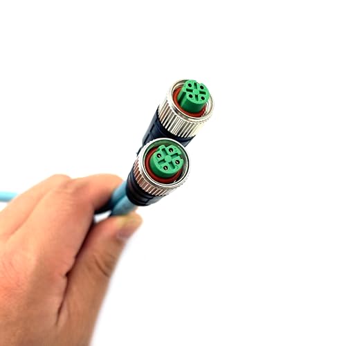 Câble Ethernet M12 femelle femelle avec blindage flexible étanche de 0,5 m pour automatisme