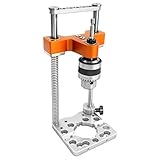 SpeTool S04003 Mobiler Bohrständer, 1/2' Spannfutter Bohrständer Akkuschrauber, 0-160 mm Tiefe, Federbelastete Präzisionsvorrichtung Für Holzbearbeitung, Möbel, Nullkantenbohren