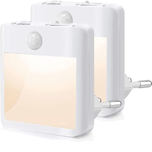 Luz Nocturna con Sensor de Movimiento (2 Piezas) Luz Nocturna Infantil Regulable...