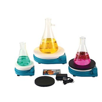 AAA330115B Round top Magnetic Stirrer with Silicon Plate Cover, 2L, 100-240V