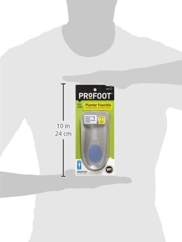PROFOOT Plantar Fasciitis Orthotics, Men's 8-13, 1 Pair