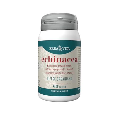 Erba Vita Integratore Alimentare Di Echinacea - 60 Capsule - Utile A Rinforzare Le Naturali Difese Dell'Organismo