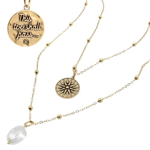 Katia Designs “This Too Shall Pass” Star Necklace – 36