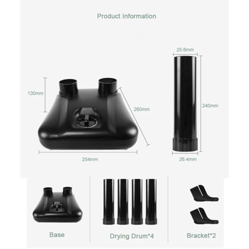 Secador portátil silencioso para botas y guantes con temporizador miniatura 5