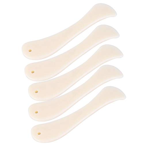 DAUERHAFT 5Pcs Leather Craft Edge Folder Bone Folder Crafts DIY Leather Tool for DIY Leather Craft(Short) - Image 3