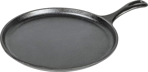 Lodge Round Seasoned Cast Iron Griddle, PFAS-Free...