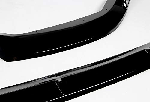 3pcs Front Bumper Body Kit Lip Compatible with 2020-2021 Toyota Corolla L/XLE, Splitter Trim Protection Spoiler, Painted Black ABS, Air Dam Chin Splitter