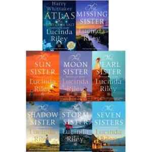 The Seven Sisters Collection 8 Books Set by Lucinda Riley Atlas The Story of Pa Salt, Seven Sisters, Storm Sister, Shadow Sister, Pearl Sister, Moon Sister, Sun Sister, Missing Sister