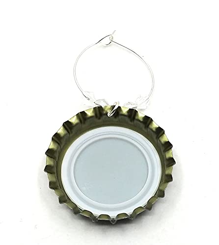 Halloween Wine Glass Charms - Witch Wine Charms - Glass Identifier Tags - Halloween Glass Markers, Bottle Cap Wine Charms - Witches Brew Themed Wine Charms - 6 Wine Charms/Pack #TOP3