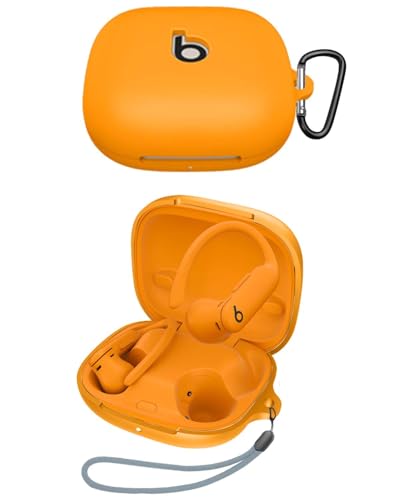 Beats Powerbeats Pro 2 用 ケース YAJOJO ワイヤレス イヤーホン 充電ケースカバー カラビナ・キーチェーン付き シリコン保護ケース 落下防止 耐衝撃 防塵 キズ防止 指紋防止 Beats Powerbeats Pro 2 対応