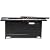 LEGACY HEATING 57 inch Propane Fire Pit Table Outdoor Gas Fire Pit Table, 50000BTU Fire Table with Lid, Retangular Black Firepit Table for Garden Backyard Deck Poolside Party