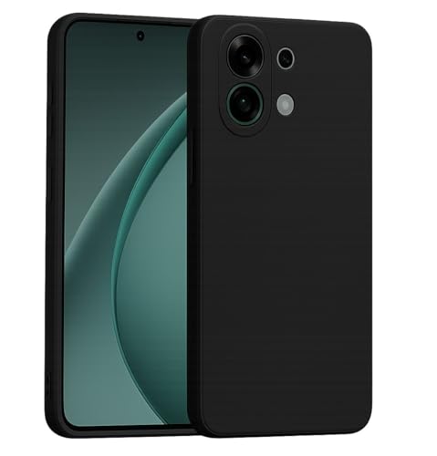 Image of Designerz hub Oppo K13 Turbo Pro Back Cover | Soft Silicone Slim Back Case Cover for Oppo K13 Turbo Pro- Black