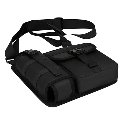 Bolsos De para Hombre,Correa Ajustable con Portabotellón - Lateral Hombre Bolsillo De Hombre,para Viaje Senderismo Escalada Trabajo Diario Ciclismo Paseo Equitación, Negro,