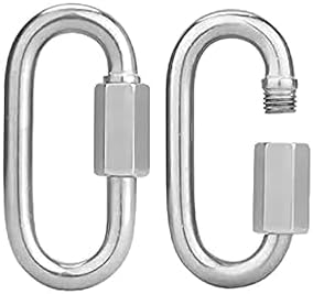 Uxcell M6 1.6" 304 Stainless Steel Quick Link Chain Connector, D - View #3