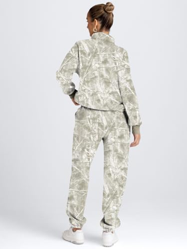 Image of AUTOMET Women's Sweatsuits 2 Piece Outfits Lounge Sets | Cozy Airport Outfits,Casual Sweat Sets for Fall and Winter,Half Zip Pullover and Baggy Sweatpants with Pockets