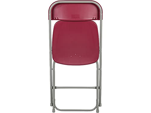 Image of Flash Furniture Hercules Series Plastic Folding Chair - Red - 2 Pack 650LB Weight Capacity Comfortable Event Chair - Lightweight Folding Chair