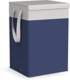 JoyeCrafts 75L Laundry Basket for Clothes Laundry Bag Cloth Basket Non Woven Laundry Bin Laundry Bags for Clothes Freestanding Clothes Storage Organizer for Bedroom Basket for Clothes Cloth Bin (Blue)