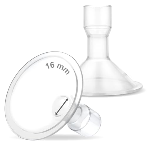 Image of Maymom MyFit 16 mm Small Shields, Compatible with Medela Breast Pump- PersonalFit, Freestyle, Harmony, Maxi, Flex Connector, Connect to Widemouth /Narrow Connector, 2pcs