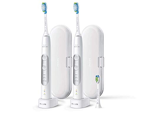 Philips Sonicare ExpertResults 7000 Electric Toothbrush 2-Pack Bundle, 3 modes, 3 intensities, Naturally