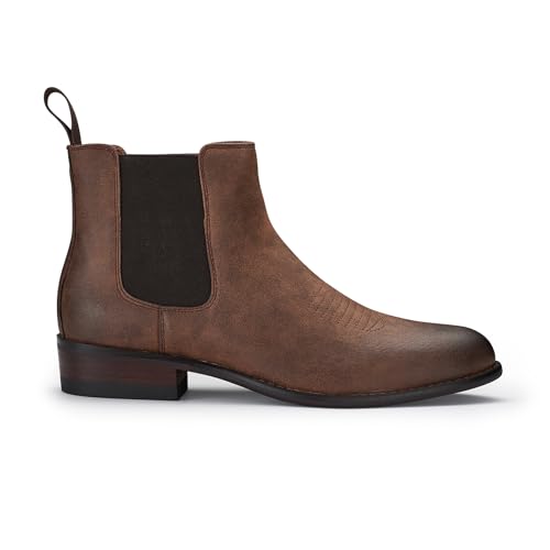 Image of Ferro Aldo Men's Western Boot Collection | Casual & Dress Ankle Boots in Cowboy, Chelsea, & Biker Styles for Men
