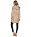 Cole Haan Women's Single Breasted Packable Rain Jacket with Removable Hood, Champagne, Medium