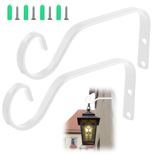 Pilyero 2 Piezas Soporte de Pared para Plantas, Soporte Plantas Colgantes, Enganches para Macetas Colgantes, Adecuado para Colgar Plantas Verdes y Apliques de Pared, 18.5 cm