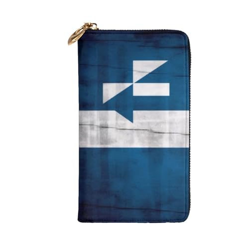 Portefeuille pour cartes de crédit et téléphone en cuir zippé grande capacité - 2