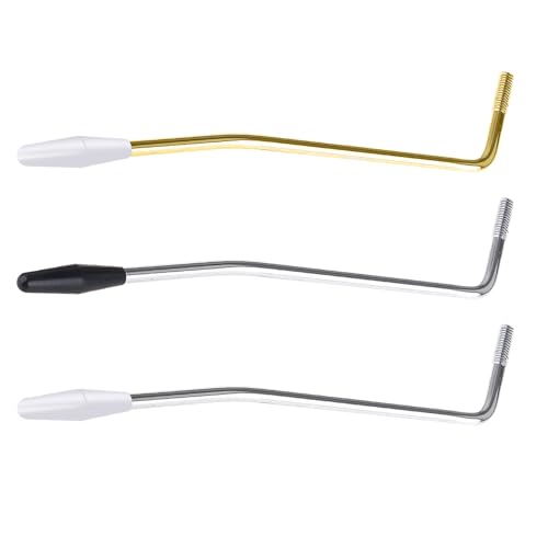 MEISH 3 Pieces Guitar Tremolo Arm Whammy Bar Thread Tremolo Arm Vibrato Arm with Tip Cap for Electric Guitar Holiday Party - Image 3