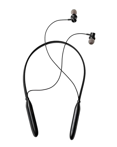 Image of TRYTO TML 510 Groove Air Neckband, 35 Hours Playtime, Type C Fast Charging, BT V5.2, 10MM Drivers with Copper Rings, Crystal Clear Sound, IPX5 Water & Sweat Resistant (Black)