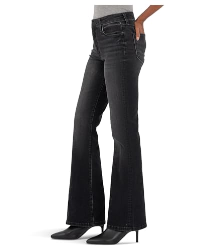 KUT from the Kloth Women's Ana High-Rise Fab Ab Flare-Baby Dn All Over2