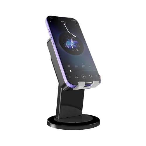 Altavoz de escritorio con inducción de sonido estéreo inalámbrico y soporte para teléfono