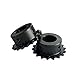 Industrial Gear,Pinion spur Gear 1pcs 9-24 Tooth 04C Chain Gear Steel Industrial Sprocket Wheel Motor Drive 8mm Bore(15 Teeth)