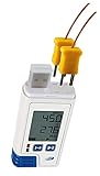 TFA Dostmann Datenlogger für Temperatur & Luftfeuchtigkeit LOG210 TC, 31.1061.02, Speicher für 60.000 Datensätze, USB Schnittstelle, PDF Ausgabe, ISO-Zertifikat, weiß