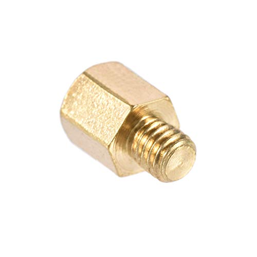 Uxcell A19111800UX0511 M3X6Mm+3Mm Male-Female Brass Hex Pcb Motherboard Spacer Standoff thumb #2