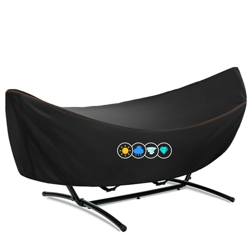 Hammock Cover Waterproof Heavy Duty 420D Outdoor3 Hammock Stand Covers with Windproof Buckles