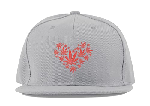 Casquette Trucker Fullcap feuille de marijuana gris respirant sport homme
