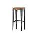 Miliboo Tabouret de Bar Industriel Acier et manguier Massif H75 cm Madison