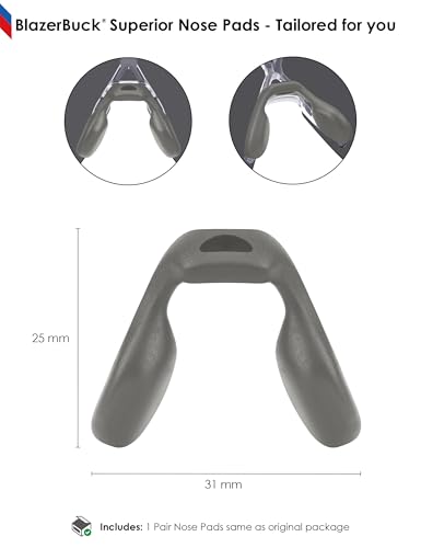 Image of BLAZERBUCK Replacement Nose Pads Piece for Oakley Actuator OO9250-Standard Fit | Low Bridge Fit