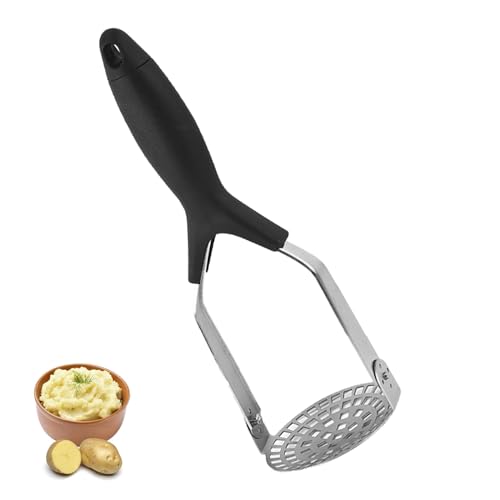 Schiacciapatate Acciaio Inox Professionale Schiaccia Patate Schiacciapatate Manuale per Purea di Patate, Marmellata, Verdura, Frutta