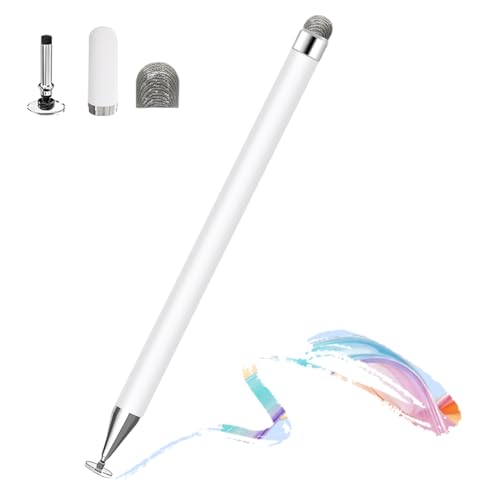 Juguta Lápiz Capacitivo para Pantallas Táctiles, Punta de Disco de Alta Sensibilidad, Tapa Magnética, Puntas de Repuesto, Universal para Apple iPad Pro Mini Air, Android y Otras Pantallas Táctiles