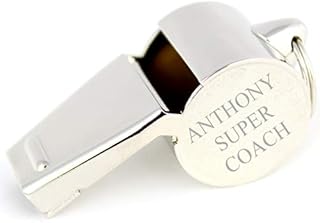 Personalised Engraved Stainless Steel Whistle In Gift Box