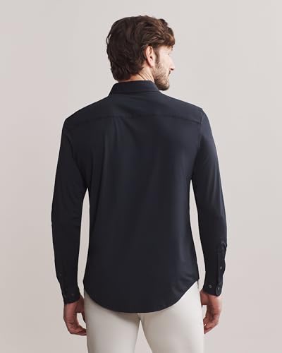 Rhone Men's Commuter Shirt, Performance Dress Shirts for Men, Machine Washable, Wrinkle Resistant, Classic Fit (True Navy, XX-Large)2