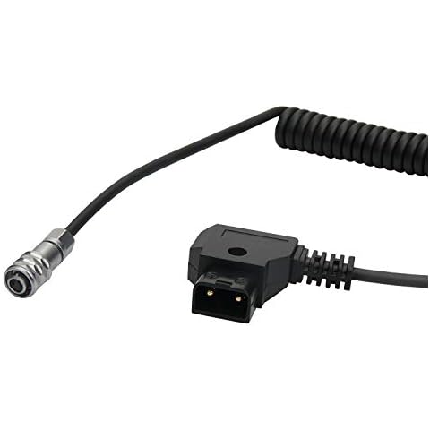 ANDYCINE Coiled D-Tap to BMPCC 4K Weipu Power Cable for Blackmagic Pocket Cinema Camera 4K and V Mount Gold Mount Battery P Tap Cover