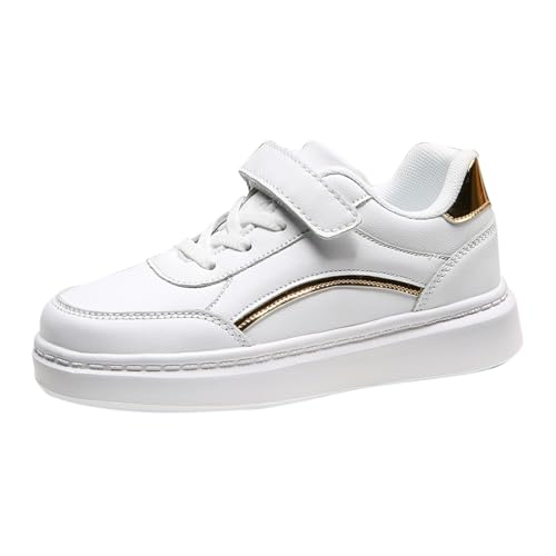 Boys Girls Antiskid Tennis Sneakers Lightweight Outdoor Casual Shoes Kids Leather Platform Walking Hard Sole Baby Shoes