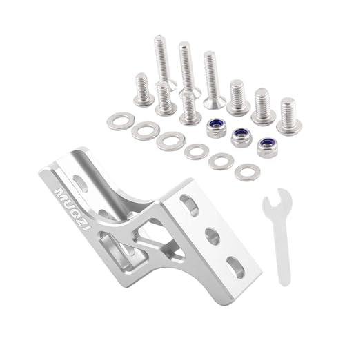 Yiju Folding Bike Nose Light Converter DIY Modified Heavy Duty Multiuse Front Bag Carrier Mount Raise Holder for Bicycle Outdoor, Silver